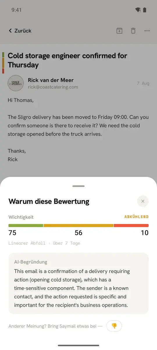 Warum diese Bewertung — und wohin sie in den nächsten Tagen läuft.